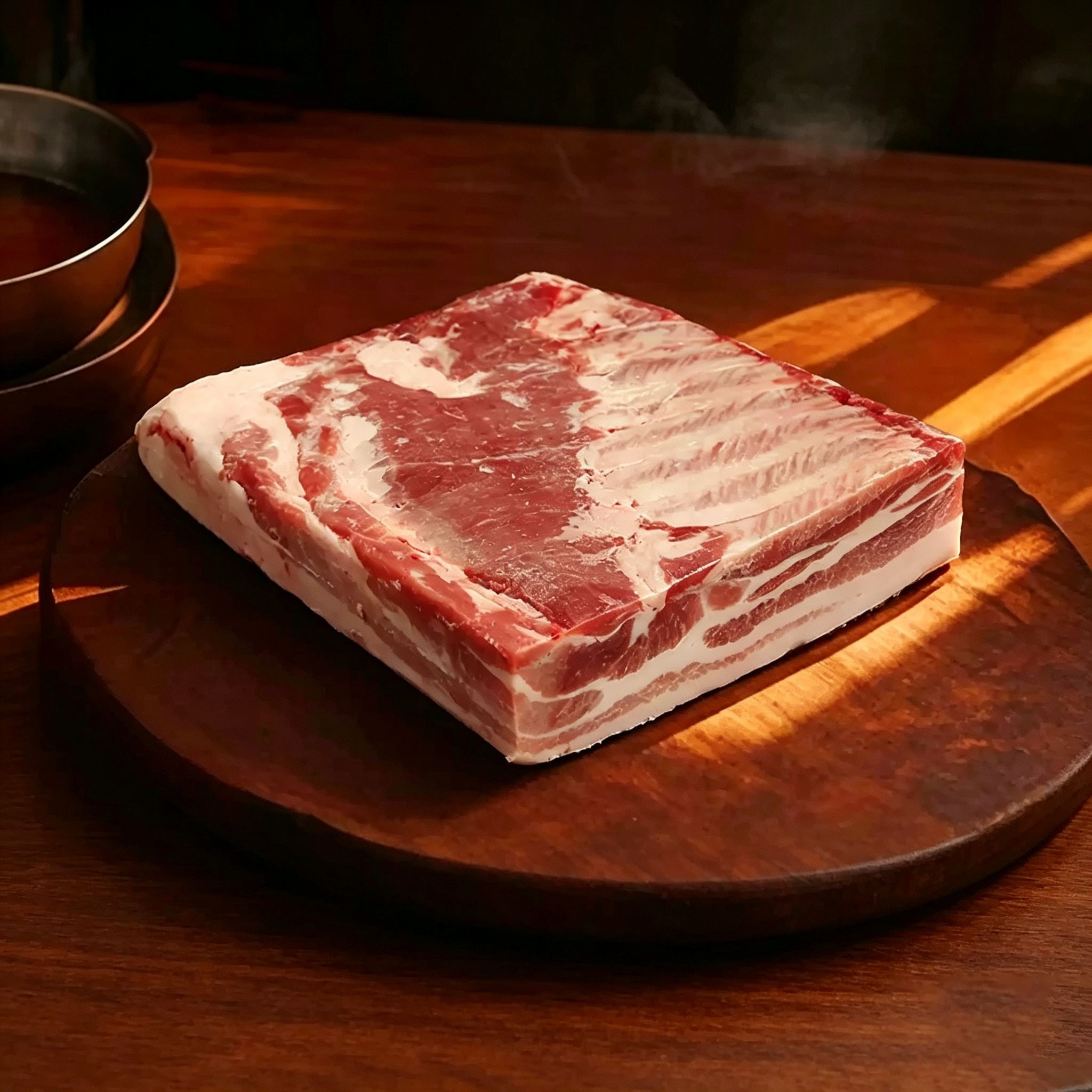 Skin-Off Bone-Removed Pork Belly with Rib Meat